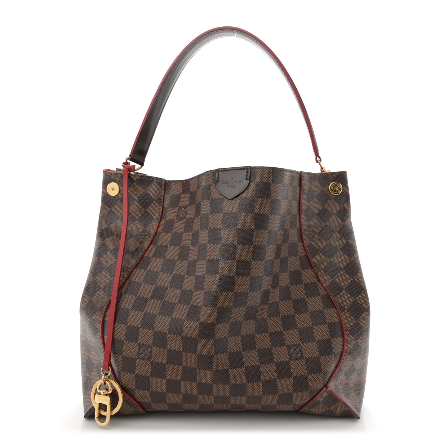 Damier Ebene Caissa Hobo Cherry