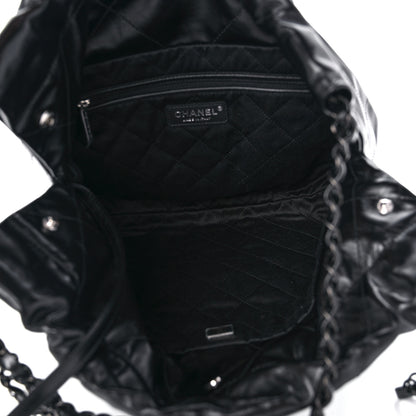 Chanel Shiny Calfskin Quilted Small Chanel 22 So Black 6 of 11