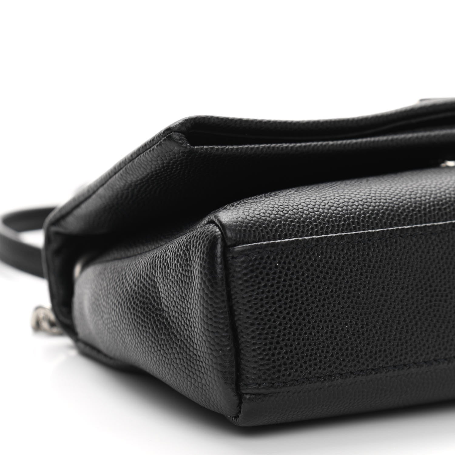 Saint Laurent Grain De Poudre Monogram Toy West Hollywood Fold-Over Bag Black 9 of 10