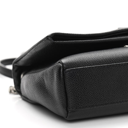 Saint Laurent Grain De Poudre Monogram Toy West Hollywood Fold-Over Bag Black 9 of 10