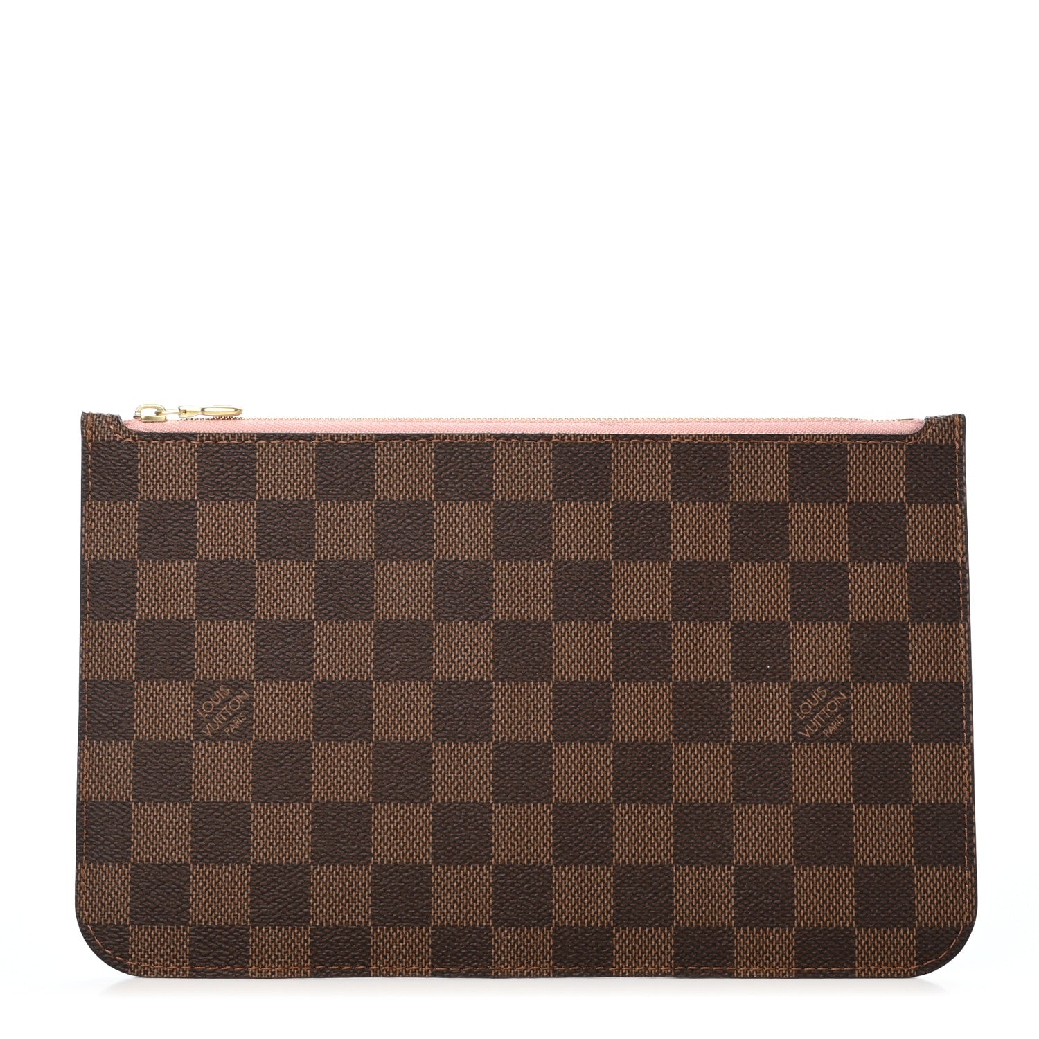 Louis Vuitton Damier Ebene Neverfull MM GM Pochette Rose Ballerine 1 of 7