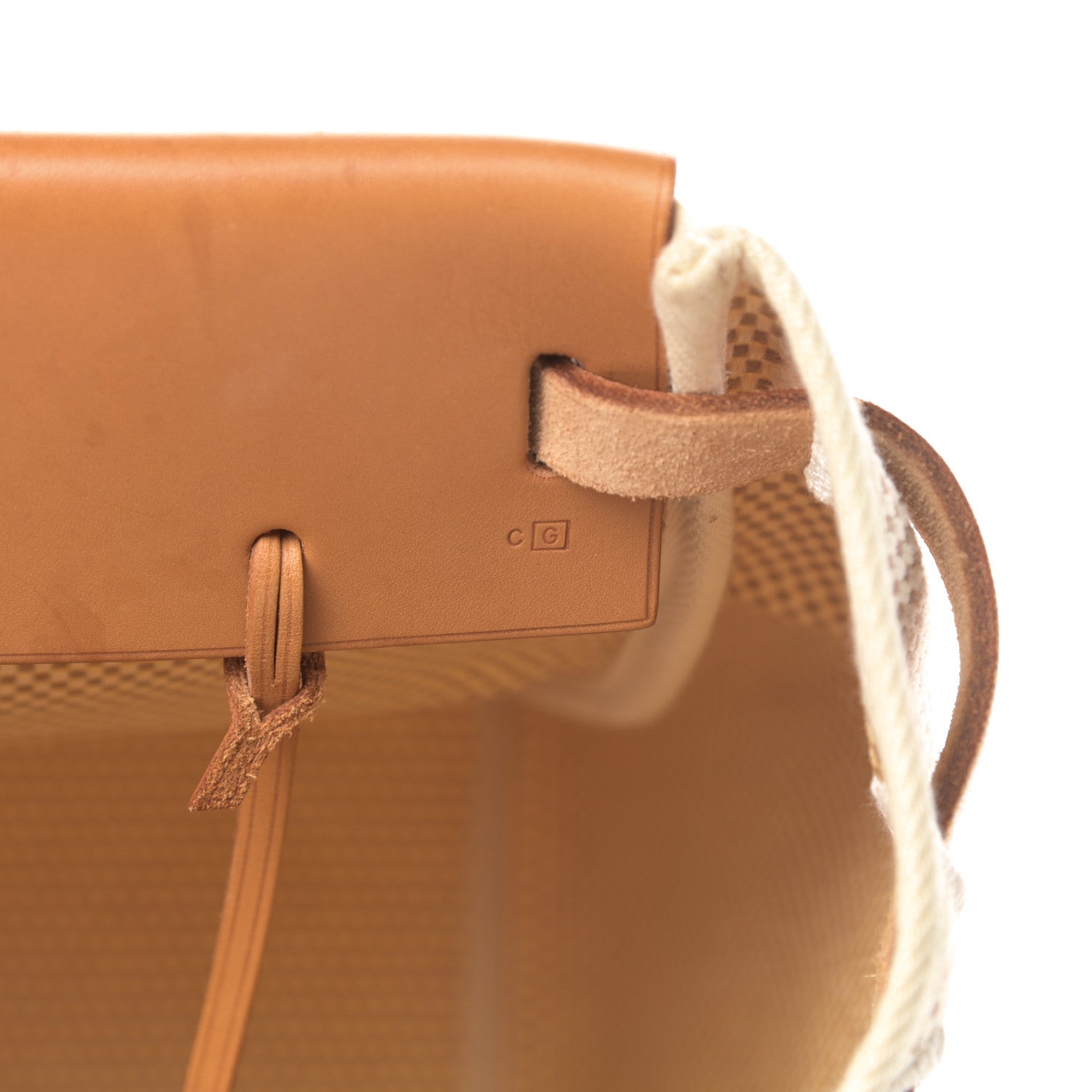 Hermes Toile Vache Hunter Herbag Cabas MM Natural 8 of 15