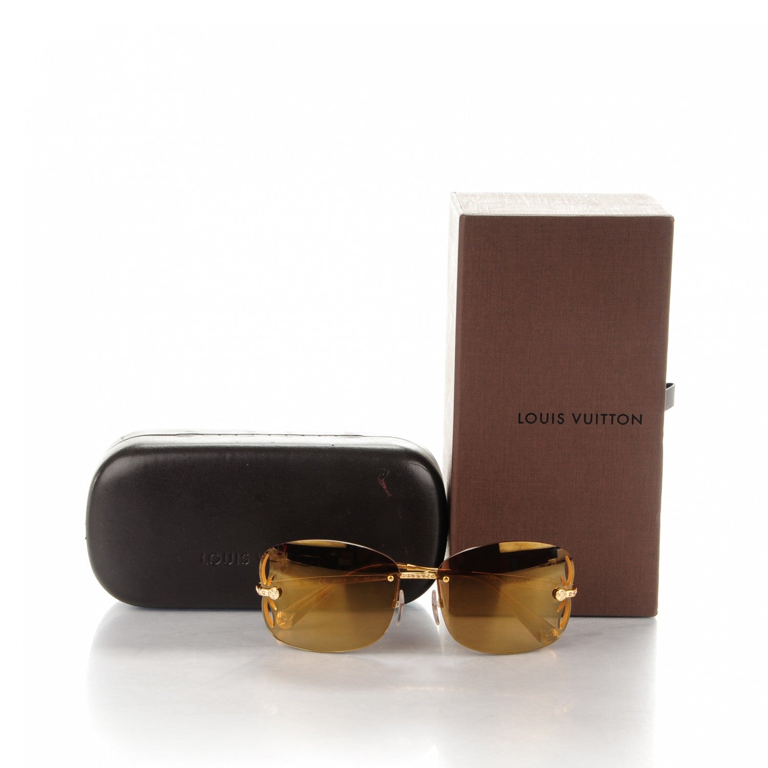 Louis Vuitton Lily Strass Sunglasses Z0640U Light Umber 5 of 5