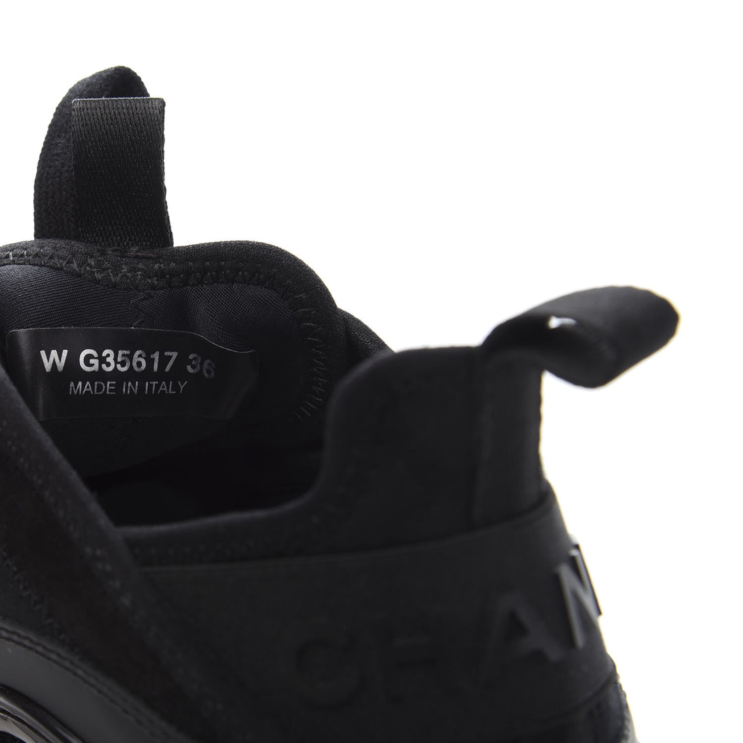 Chanel Velvet Calfskin Mixed Fibers CC Sneakers 36 Black 9 of 10