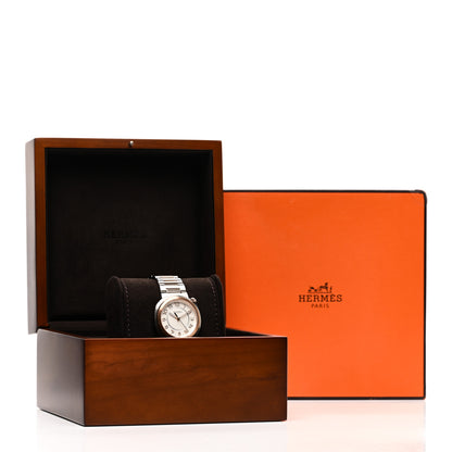 Hermes Stainless Steel 18K Rose Gold 36mm Cut Automatic Watch 5 of 5