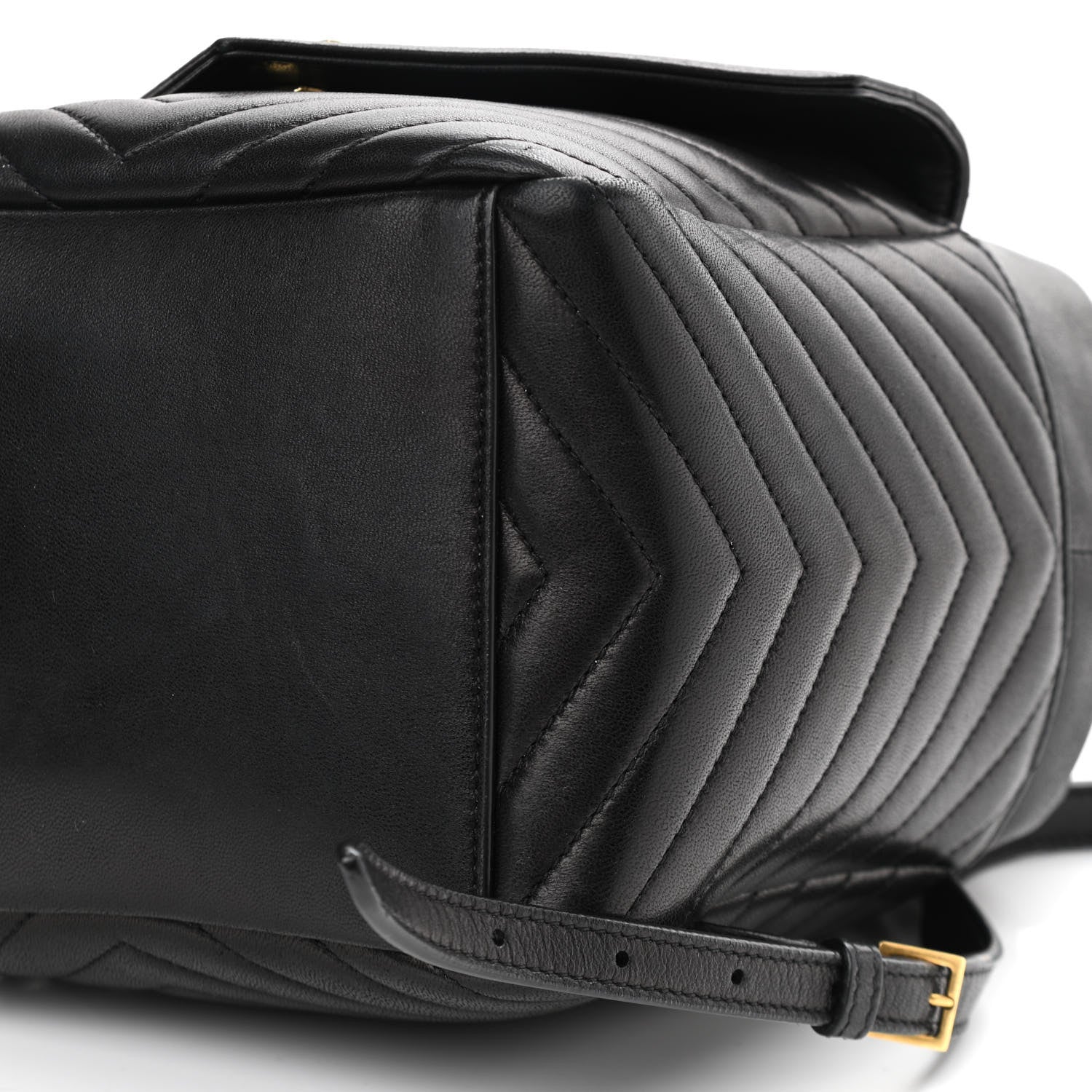 Saint Laurent Lambskin Matelasse Monogram Joe Backpack Black 9 of 9