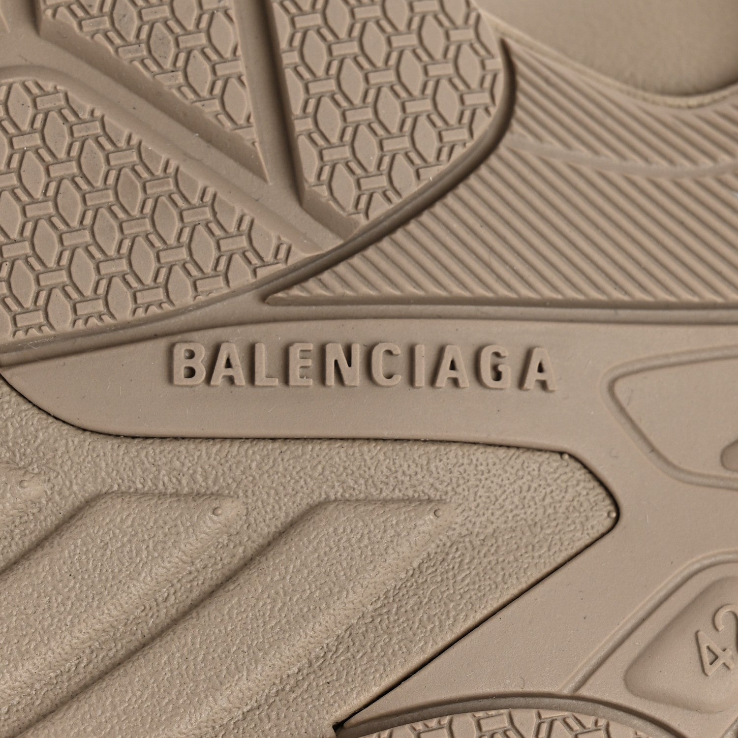Balenciaga Fake Leather Mens Tourist Sandals 42 Taupe 8 of 9