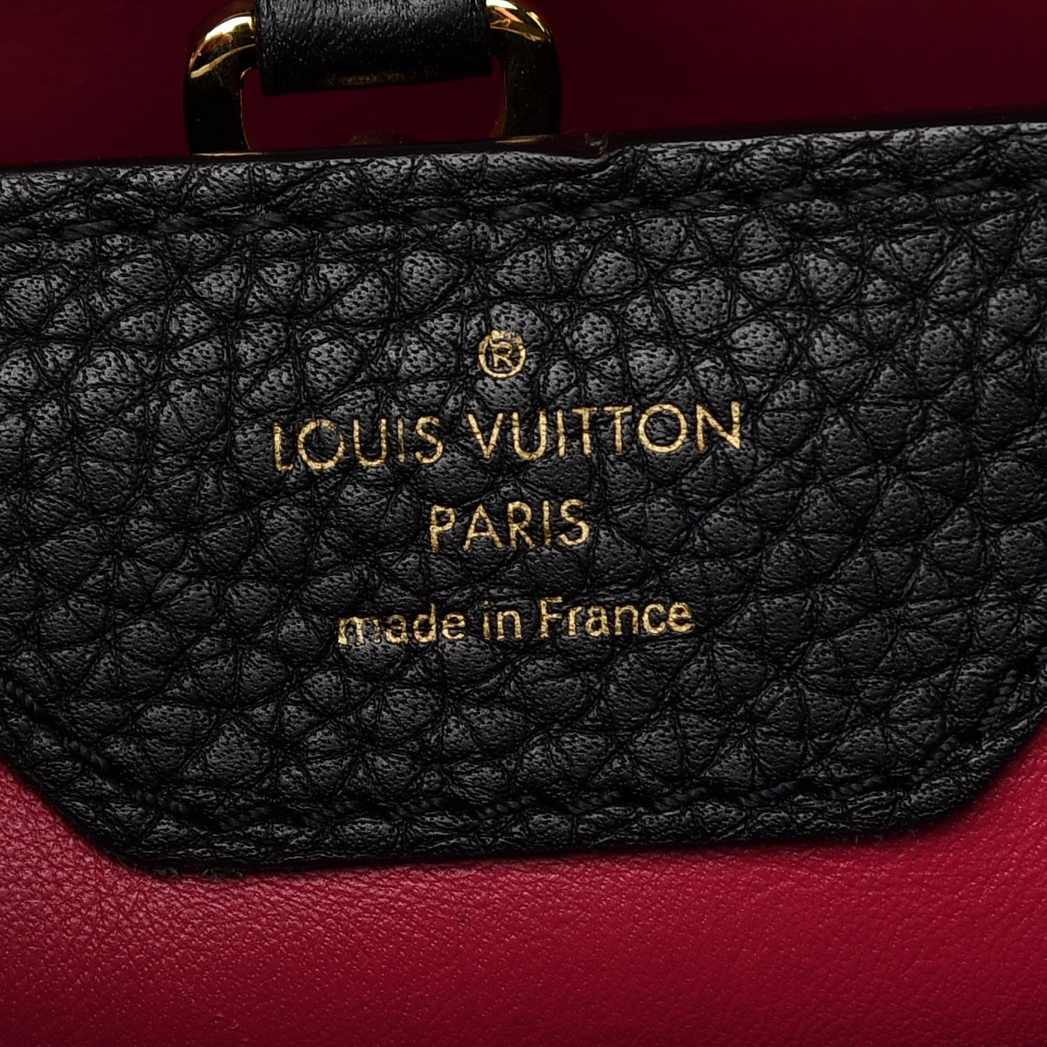 Louis Vuitton Taurillon Capucines PM Black 6 of 8