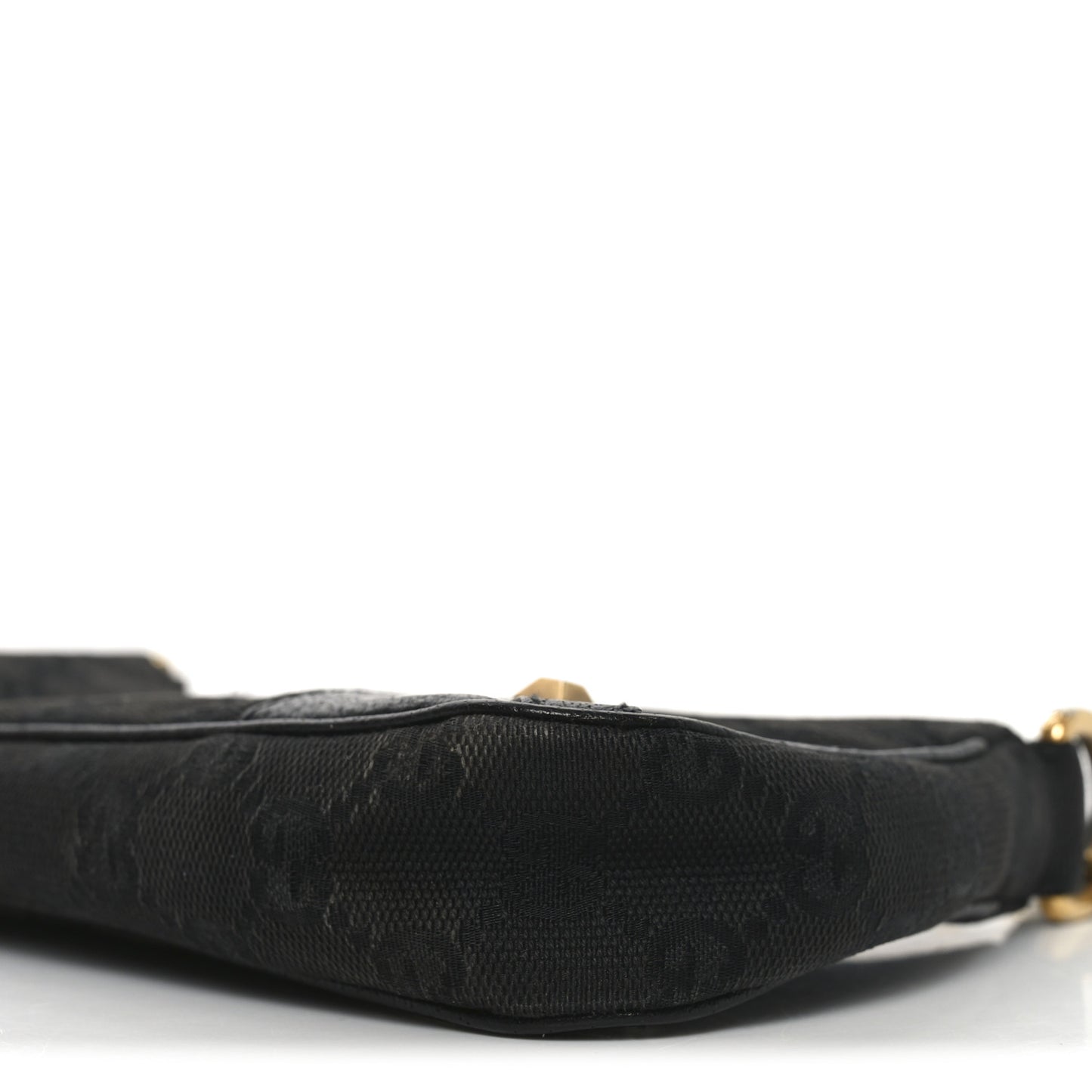 Monogram Horsebit Nail Chain Pochette Black