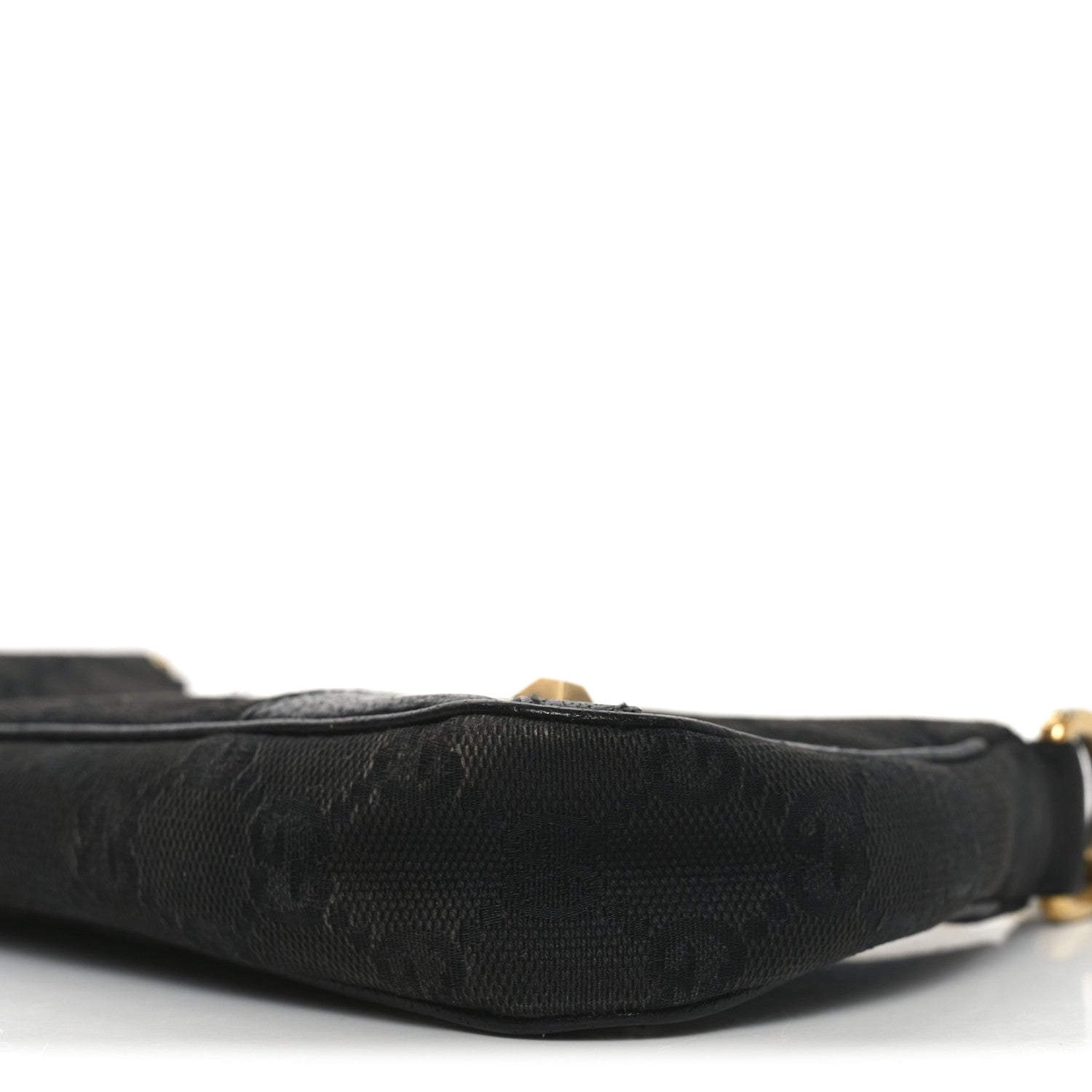 Gucci Monogram Horsebit Nail Chain Pochette Black 10 of 10