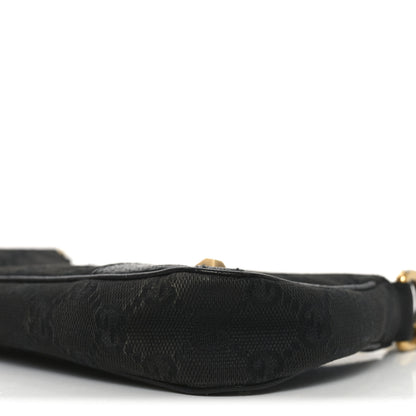 Gucci Monogram Horsebit Nail Chain Pochette Black 10 of 10