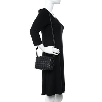 Bottega Veneta Nappa Intrecciato Mini Loop Camera Bag Black 2 of 9
