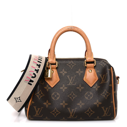 Louis Vuitton Monogram Speedy Bandouliere 20 Black 1 of 11