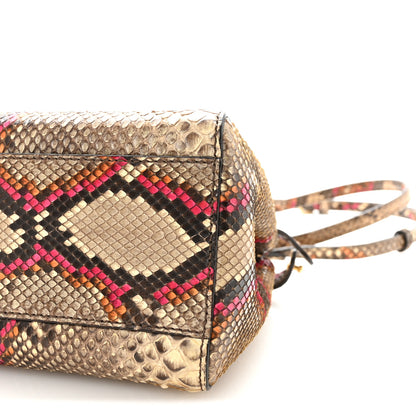 Fendi Snakeskin Mini Peekaboo Iconic Satchel Daisy Roccia 9 of 9