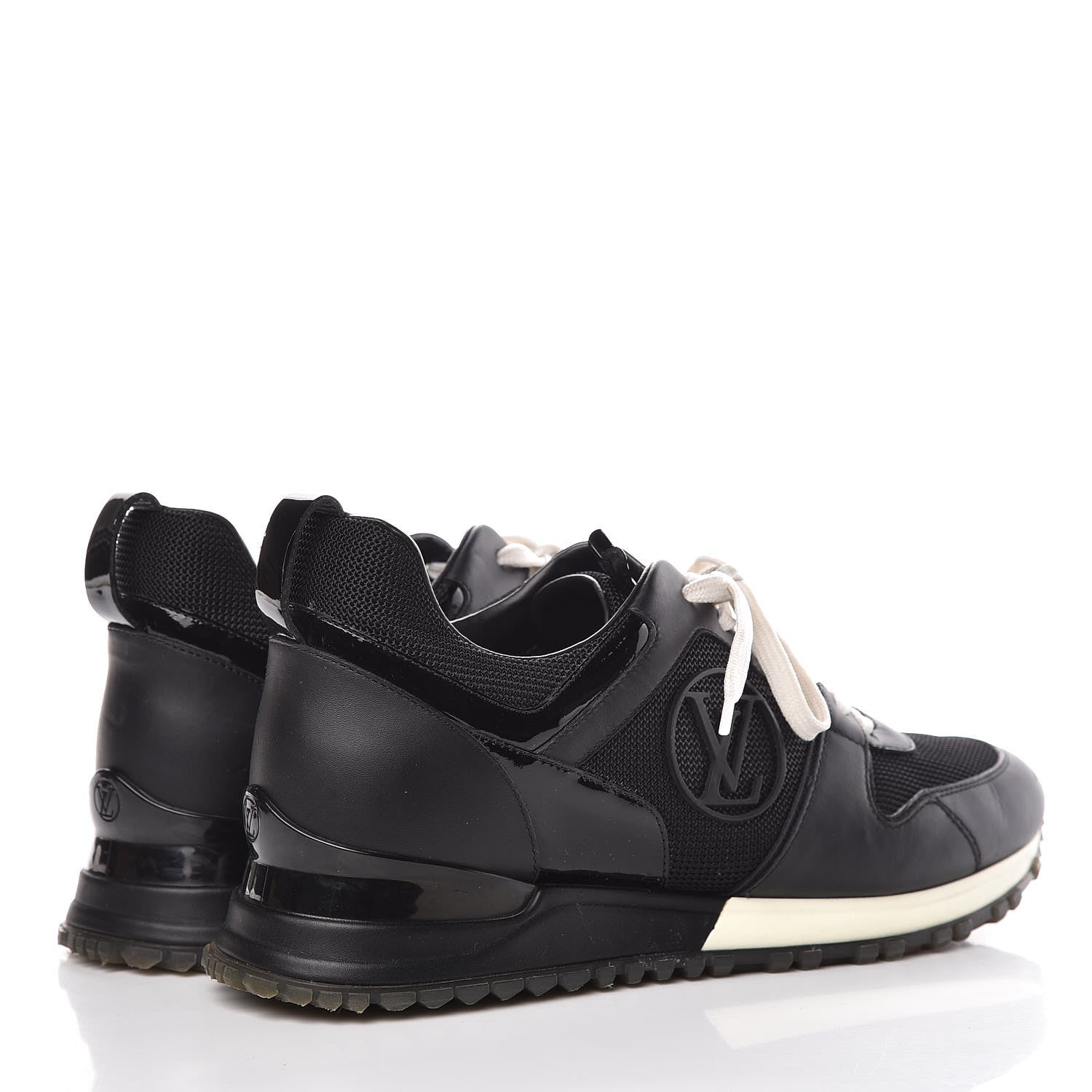 Louis Vuitton Calfskin Run Away Sneakers 37.5 Black 4 of 11