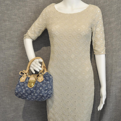Louis Vuitton Denim Pleaty Blue 2 of 8