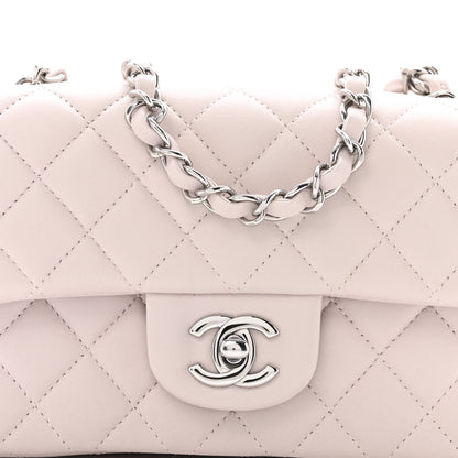 Chanel Lambskin Quilted Mini Rectangular Flap Light Purple 8 of 14