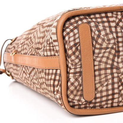 MCM Visetos Medium Liz Reversible Shopper Tote Cognac 14 of 16