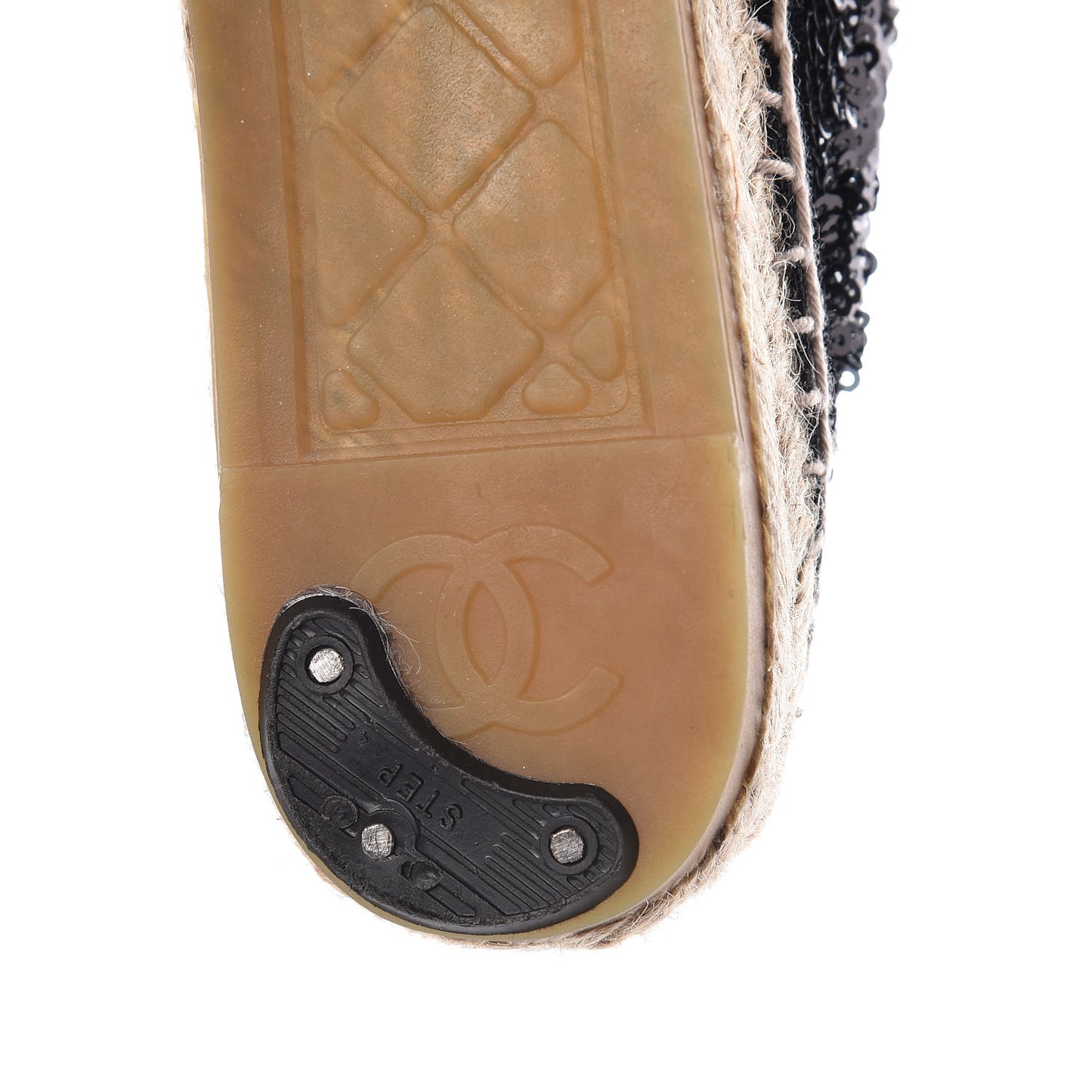 Patent Sequin CC Espadrilles 39 Black