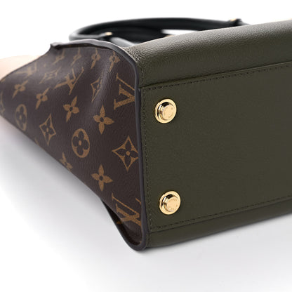 Louis Vuitton Calfskin Monogram On My Side MM Laurier Green Toffee Latte Beige 8 of 10