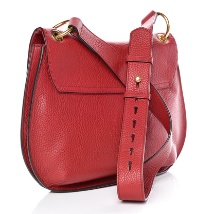 Gucci Cellarius Calfskin Feline GG Marmont Flap Shoulder Bag Vulcanic Red 3 of 14