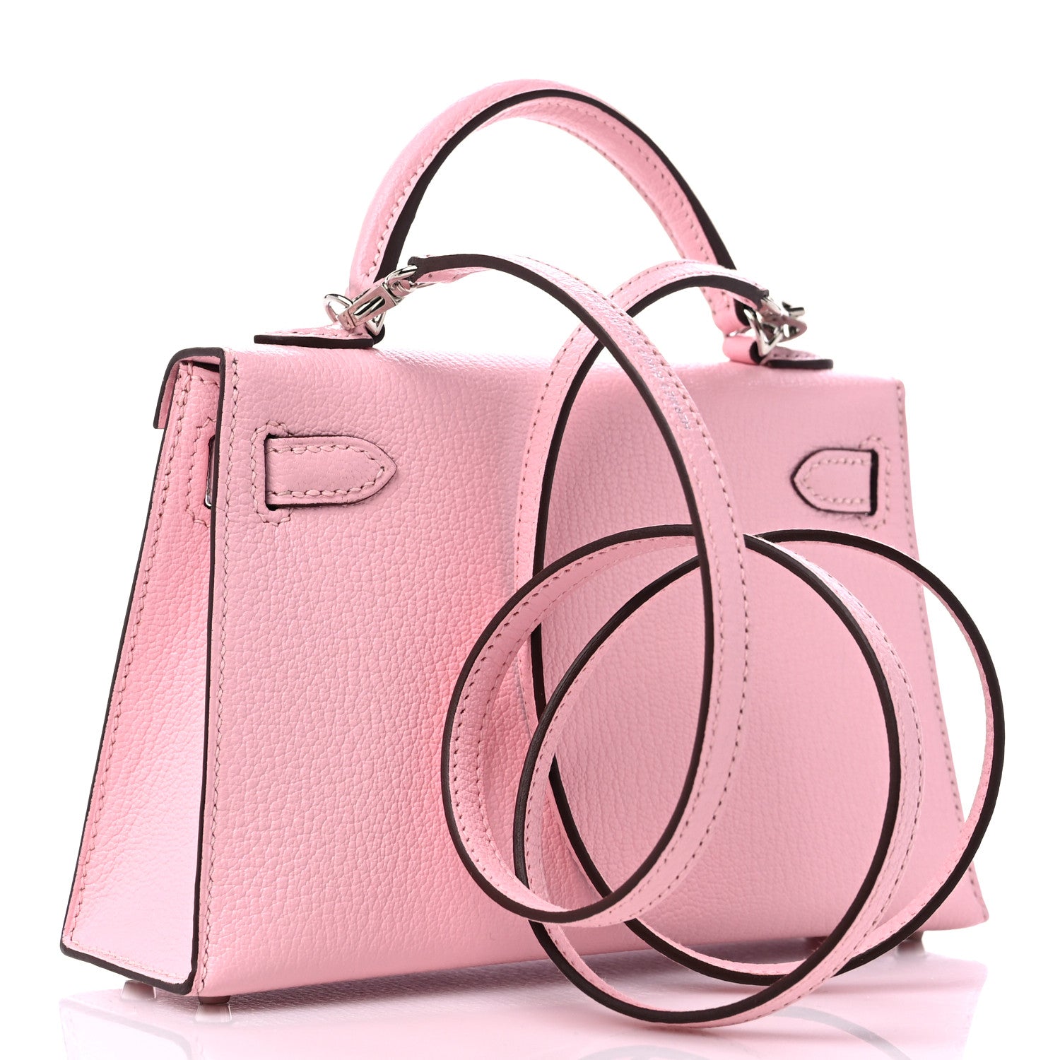 Hermes Chevre Mysore Mini Kelly Sellier 20 Rose Sakura 3 of 10