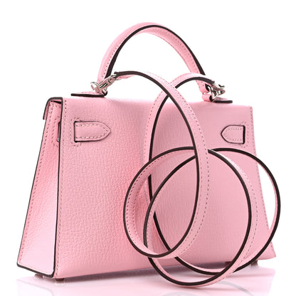 Hermes Chevre Mysore Mini Kelly Sellier 20 Rose Sakura 3 of 10
