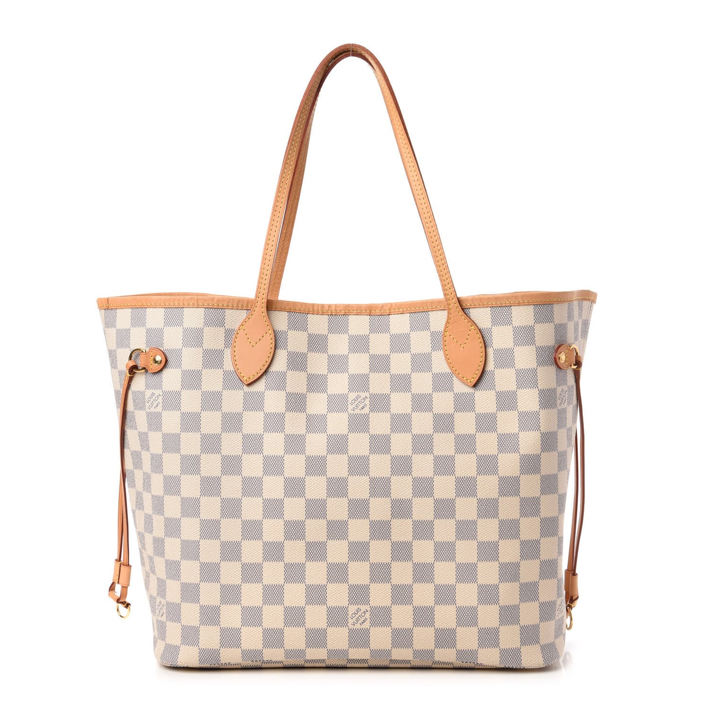 Damier Azur Neo Neverfull MM Rose Ballerine