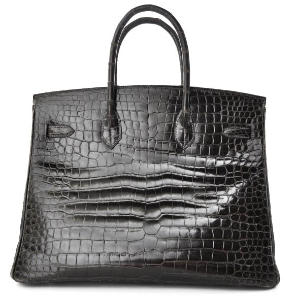 Porosus Crocodile BIRKIN 35 Graphite