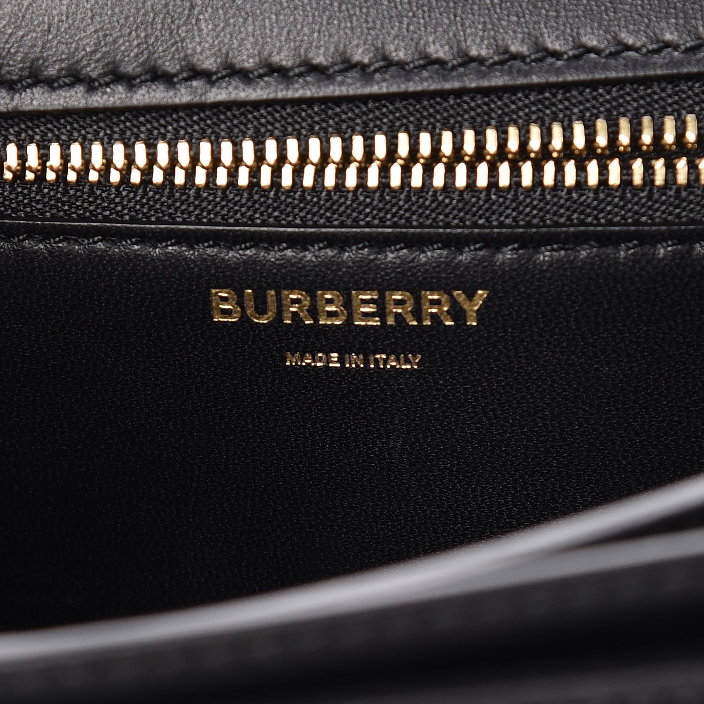Calfskin Monogram Embossed Small TB Bag Black