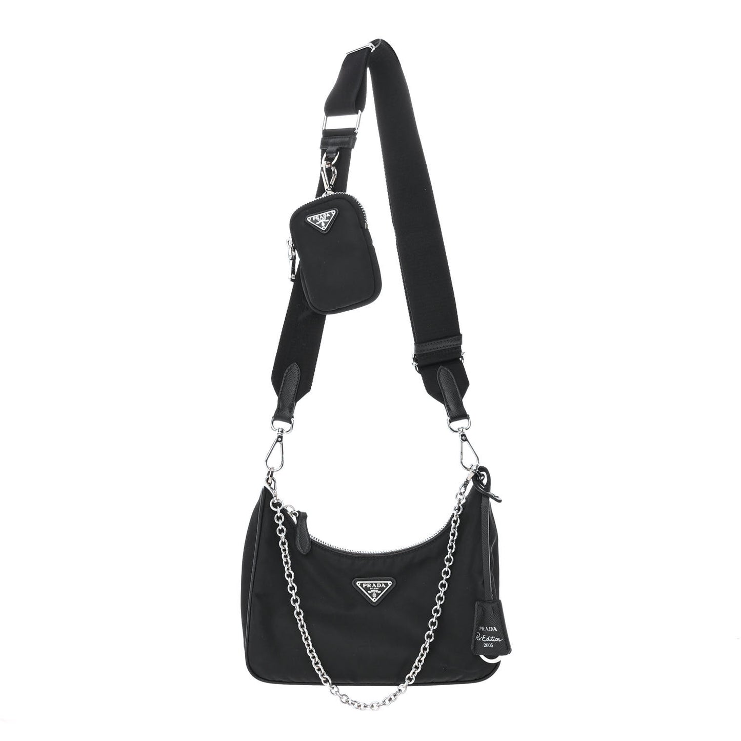 Nylon Re-Edition 2005 Shoulder Bag Black