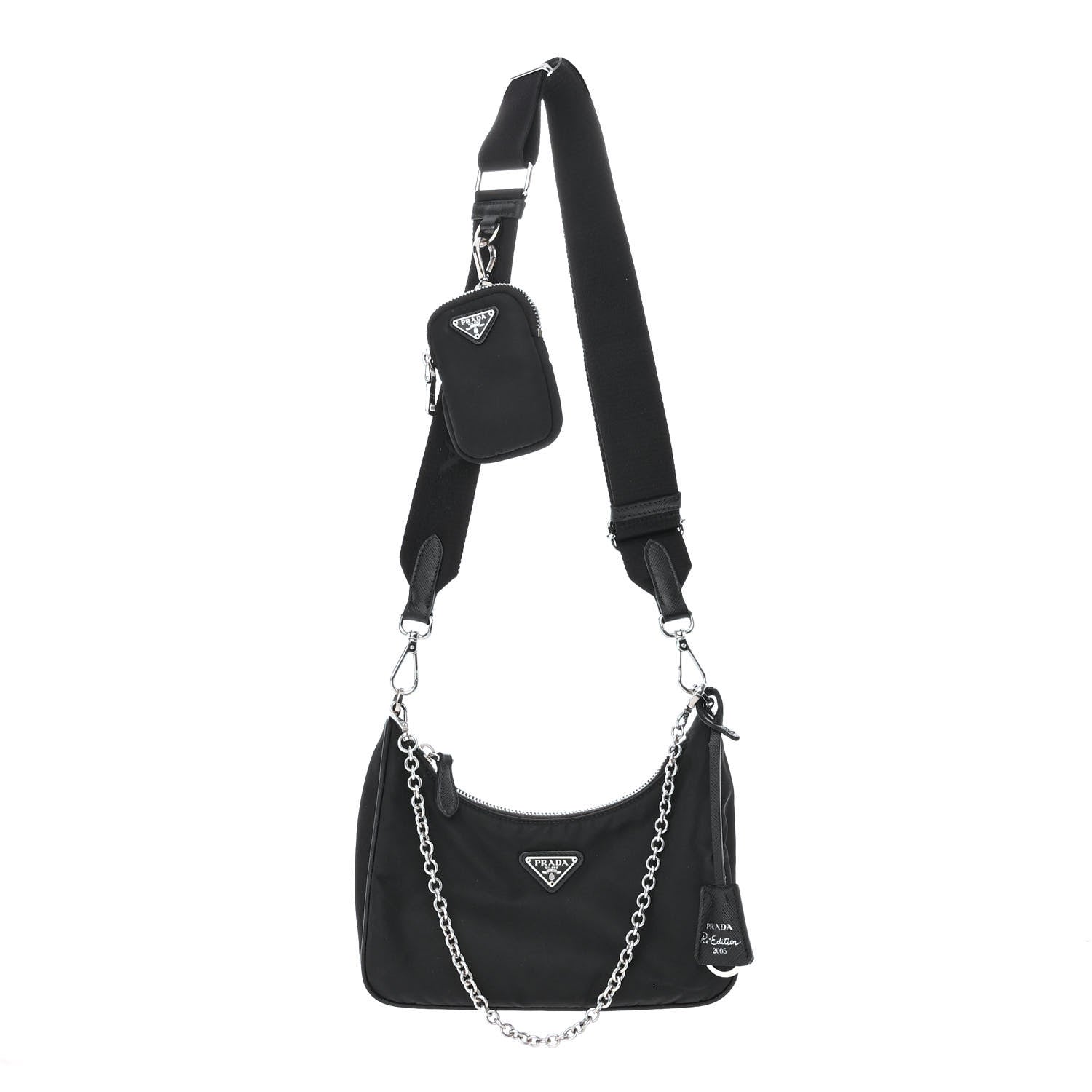 Prada Nylon Re-Edition 2005 Shoulder Bag Black 1 of 15