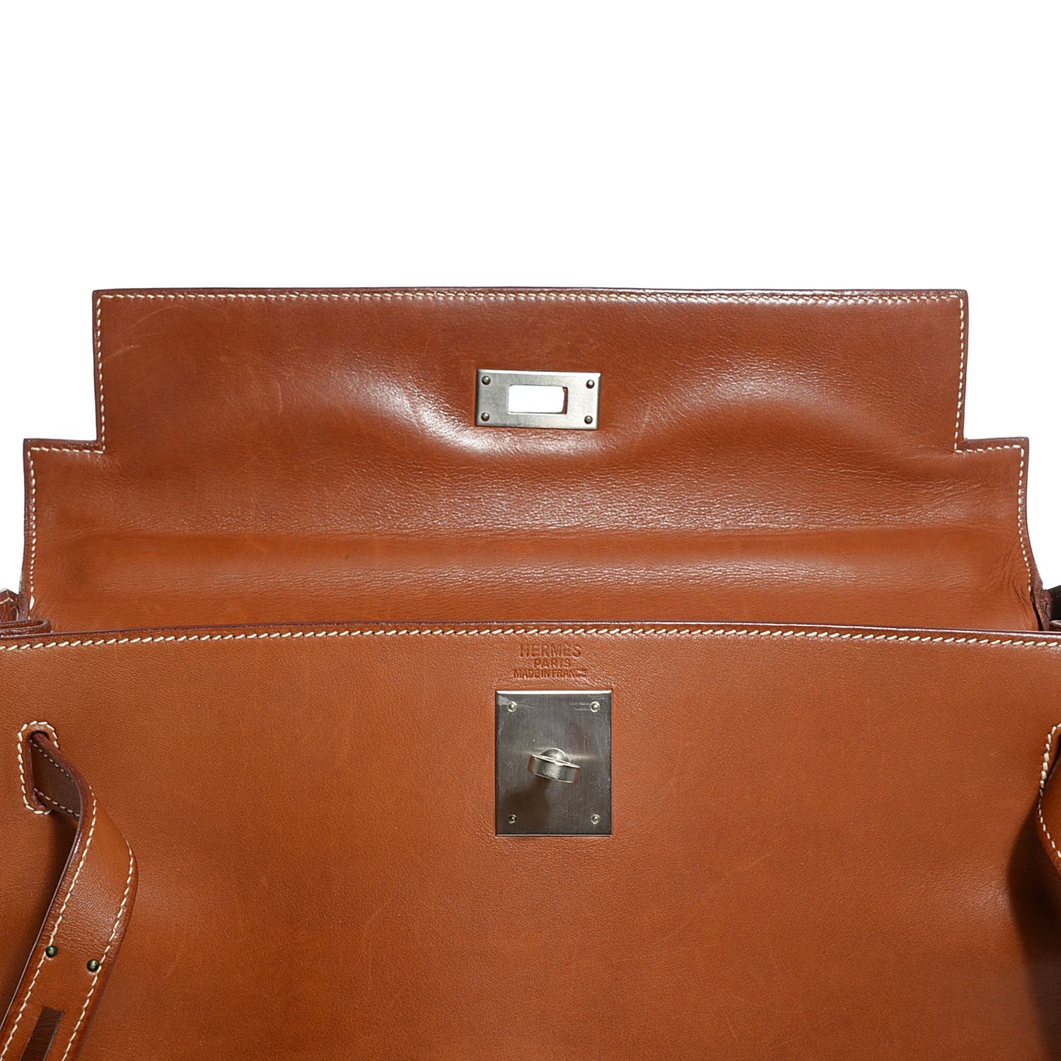 Hermes Natural Barenia Kelly Retourne 32 Fauve 10 of 22