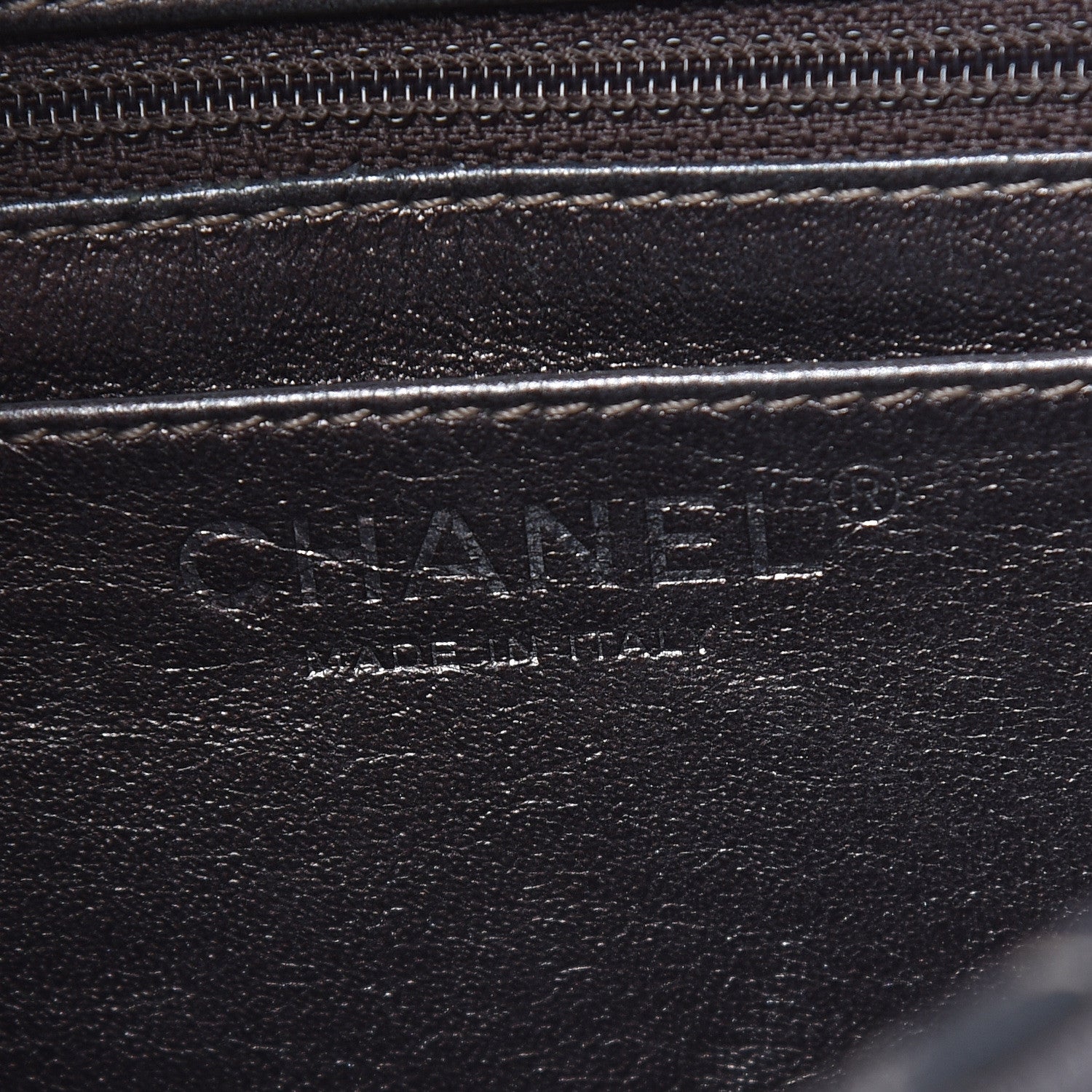 Chanel Metallic Lambskin Quilted Mini Square Flap Grey 17 of 19