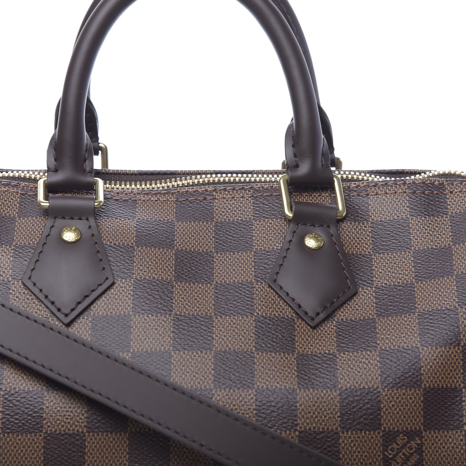 Louis Vuitton Damier Ebene Speedy Bandouliere 25 8 of 10