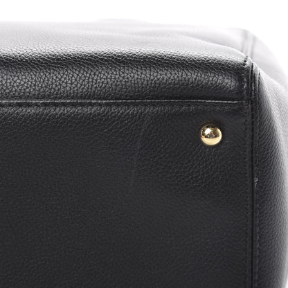 Chanel Calfskin Cerf Executive Shopper Tote Black 12 of 13