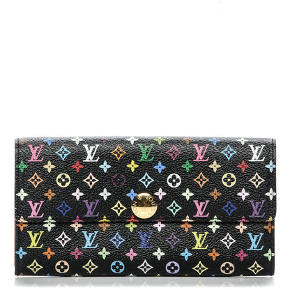 Louis Vuitton Monogram Multicolor Sarah Wallet Black 1 of 7