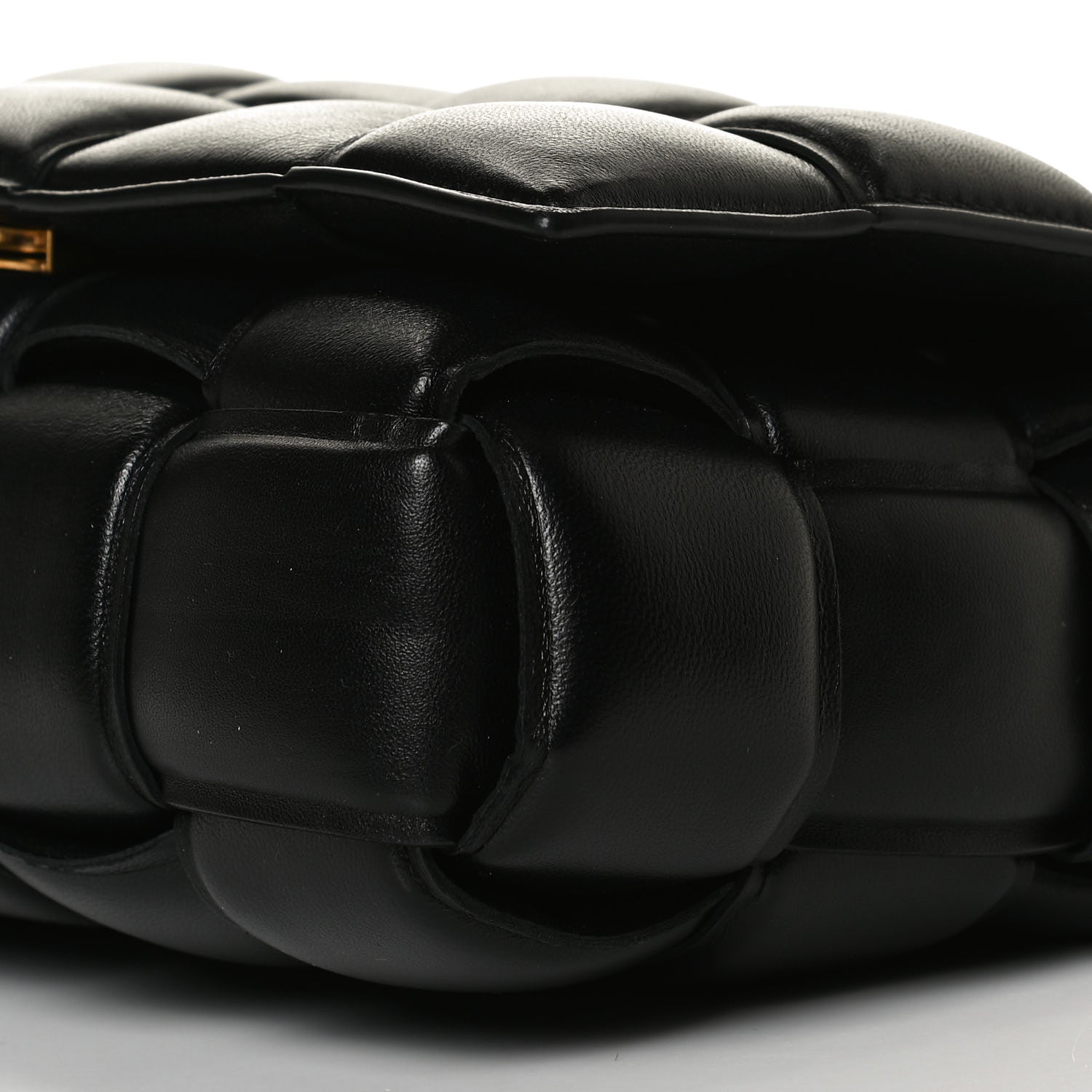 Bottega Veneta Lambskin Maxi Intreccio Padded Chain Cassette Crossbody Bag Black 20 of 33
