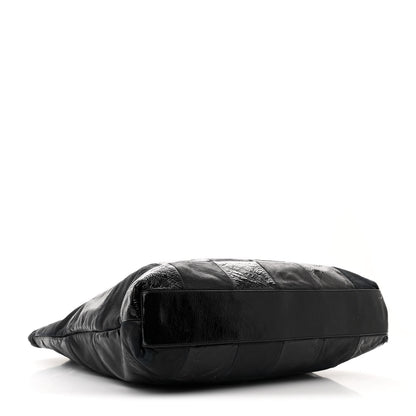 Chanel Patent Calfskin Patchwork Brooklyn Tote Black 4 of 10