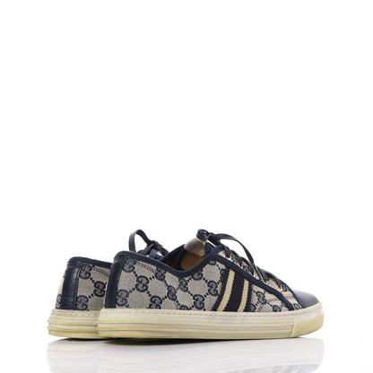 Gucci Monogram Web Sneakers 39 Navy Blue 4 of 15