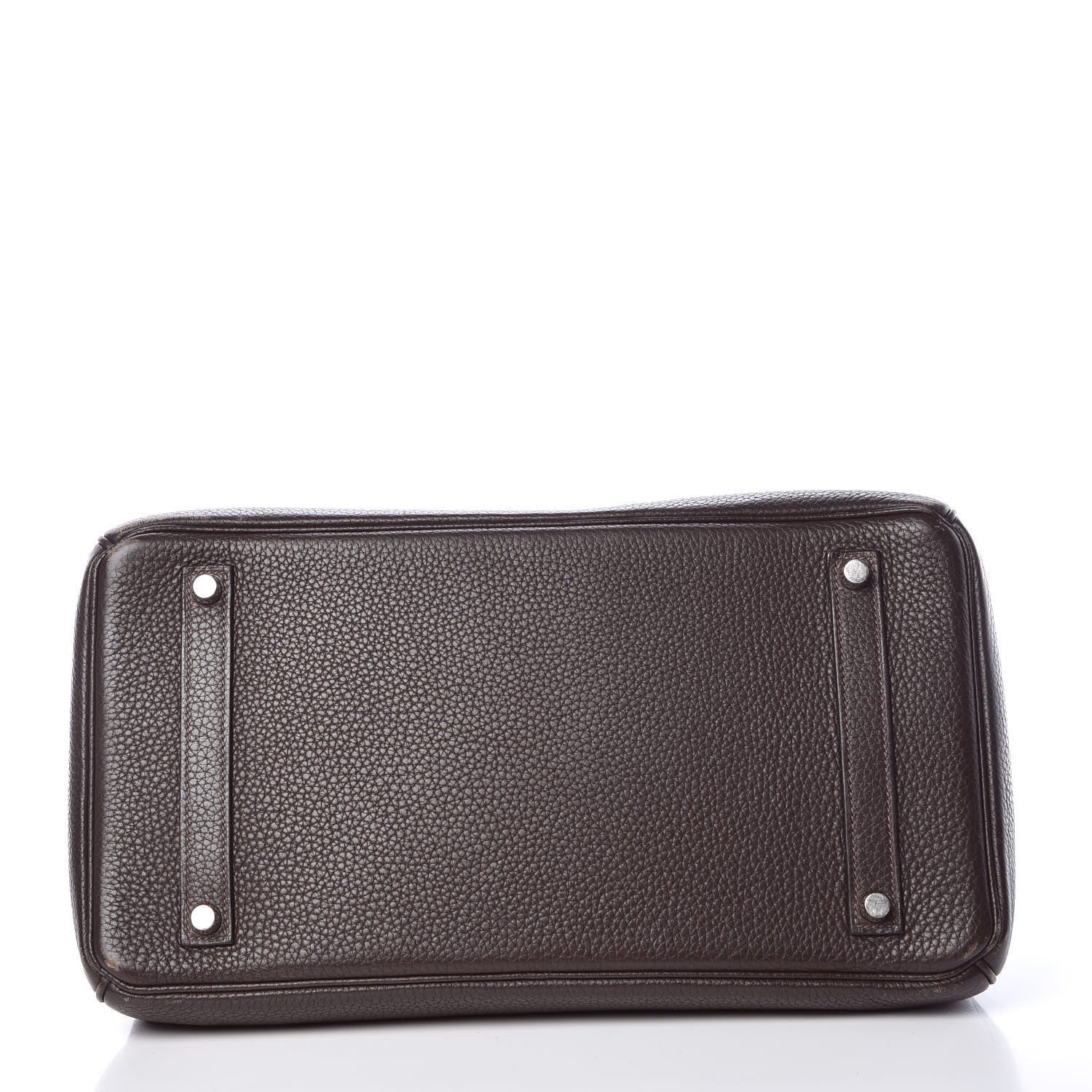 Hermes Taurillon Clemence Birkin 35 Chocolate 6 of 37
