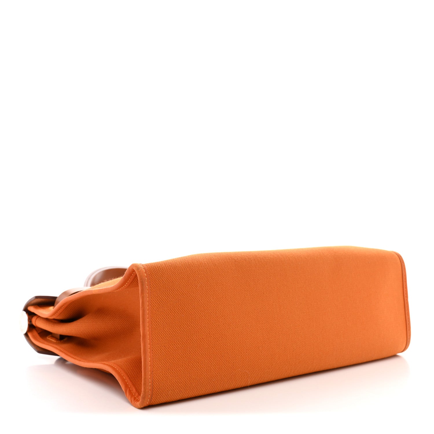 Hermes Vache Hunter Toile Herbag Zip 31 PM Orange Fauve 5 of 14