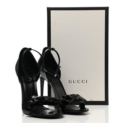 Gucci Vernice Crystal Bow Pumps 41.5 Black 8 of 8