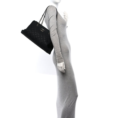 Chanel Iridescent Caviar Quilted Lady Pearly Tote Black 2 of 10