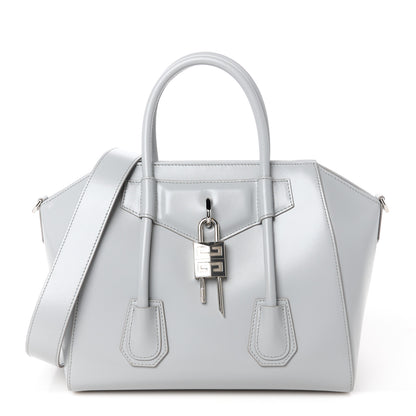 Givenchy Box Calfskin Small Lock Antigona Shoulder Bag Light Grey 1 of 10