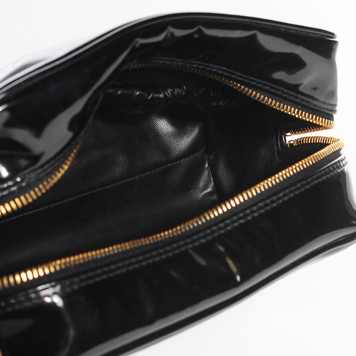 Vinyl CC Cosmetic Case Black