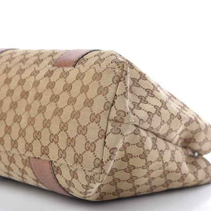 Gucci Monogram Medium Bamboo Bar Tote Brown 7 of 14