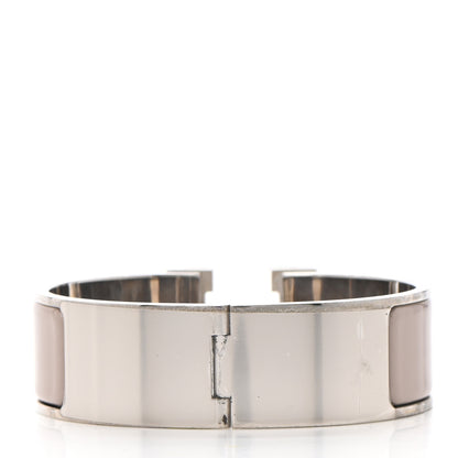 Hermes Enamel Wide Clic Clac H Bracelet GM Marron Glace 3 of 5