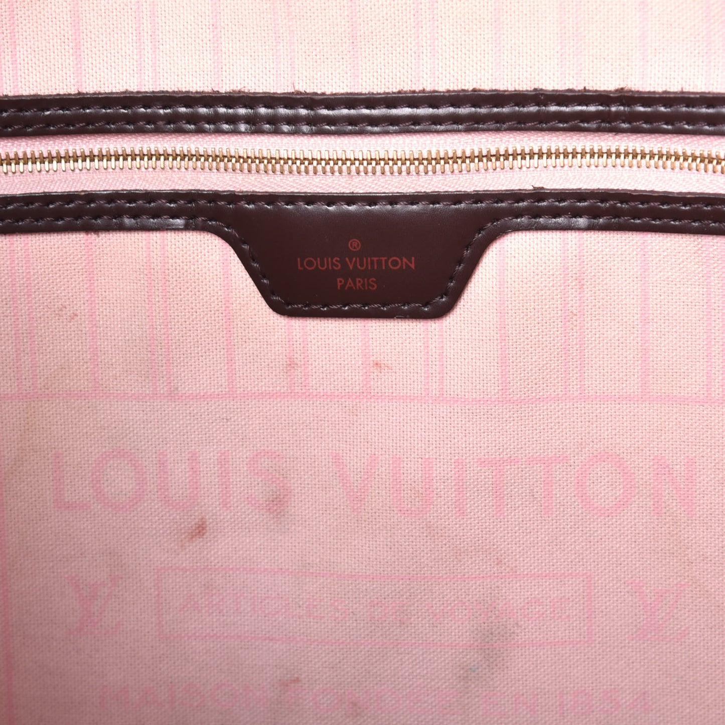 Damier Ebene Neo Neverfull MM Rose Ballerine