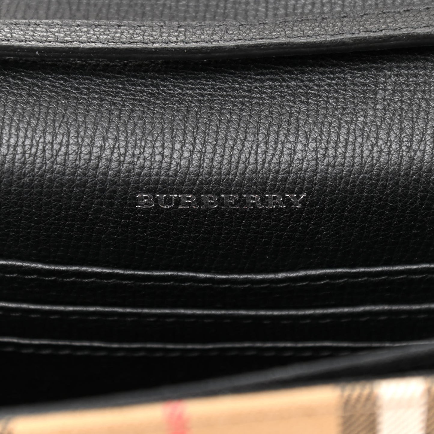 Derby Calfskin House Check Mini Macken Crossbody Bag Black